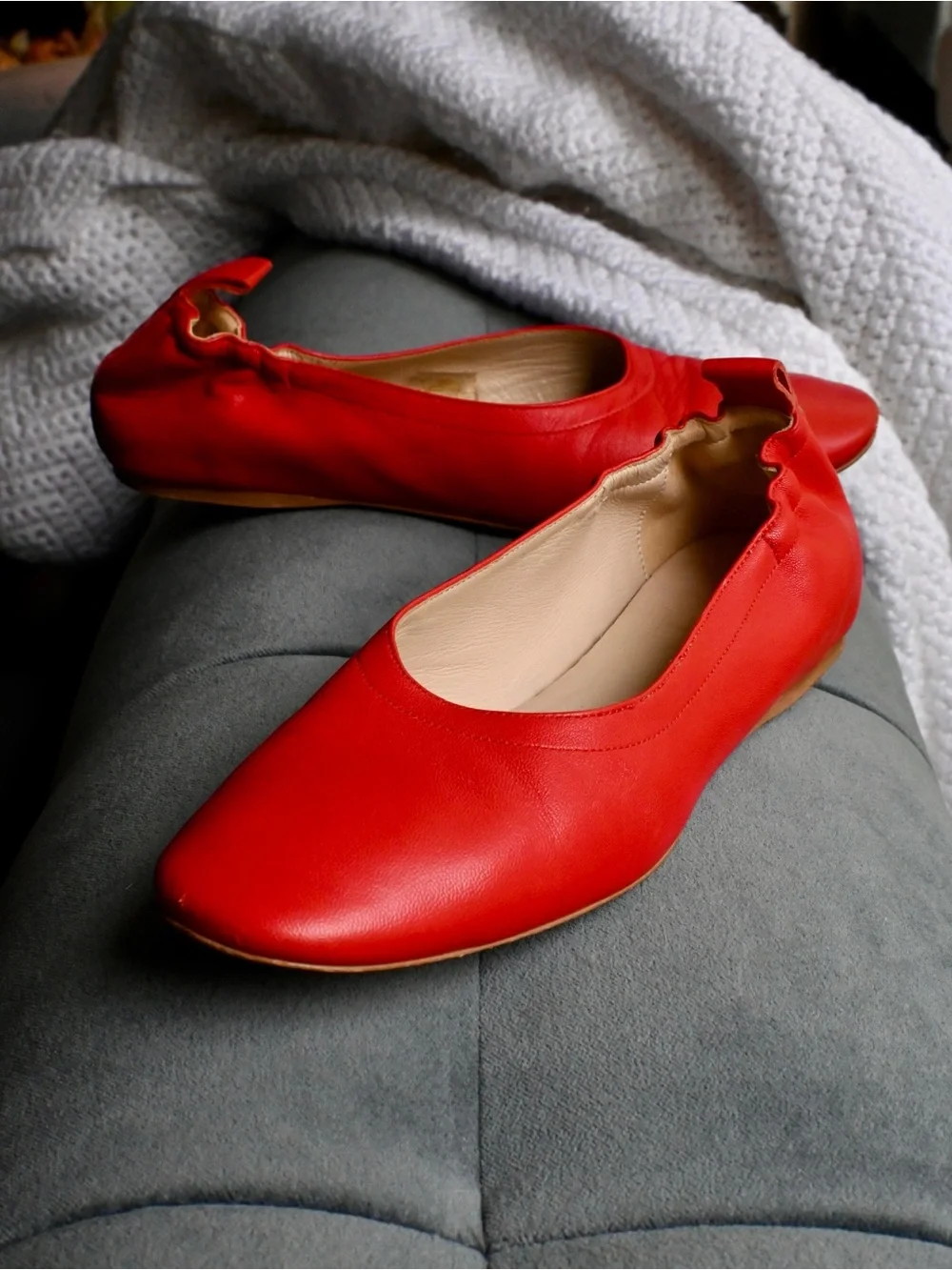 Everlane Italian-Made Leather Ballet Flats - Picture 1 of 5